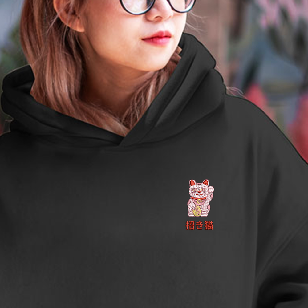 Maneki Neko M M Premium Hoodie